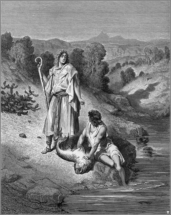 Dore_71_Tobit06_Tobias and the Angel